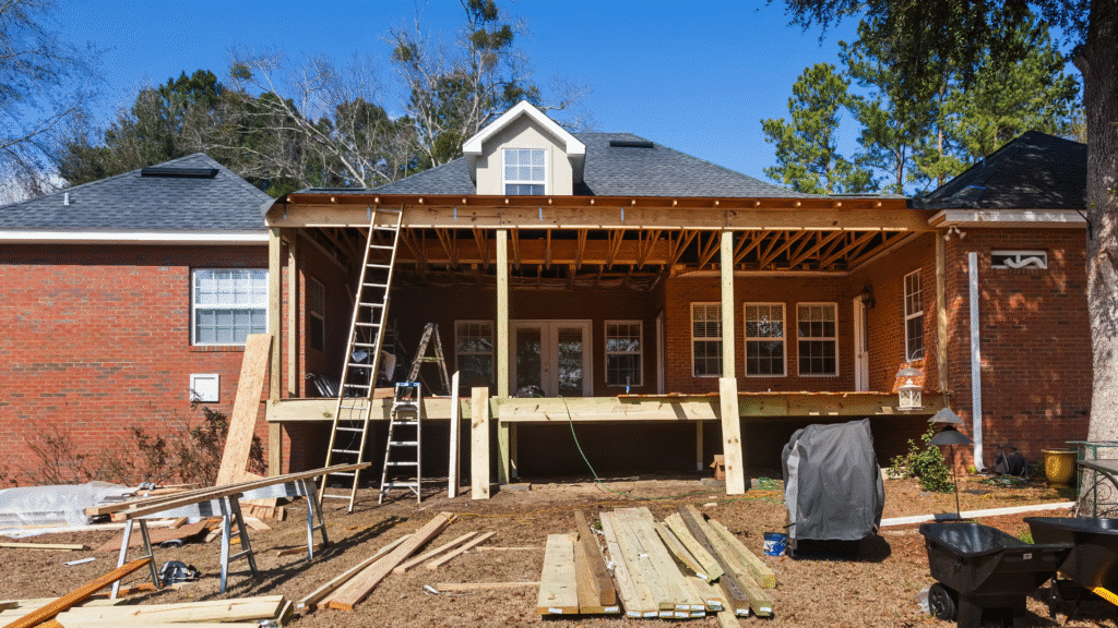 Rubbish During a Home Renovation