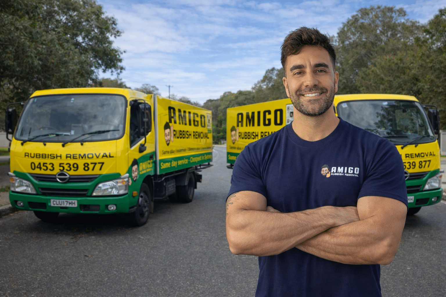 Alex, the owner of Amigo Rubbish Removal